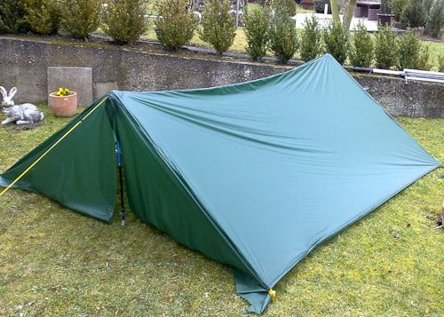 Silnylon-Tarp (Tent) aus Ripstop-Nylon Zeltstoff, silikonbesch., 40den, 55g/qm