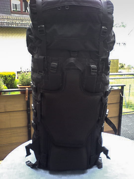 Trekking backpack with daypack